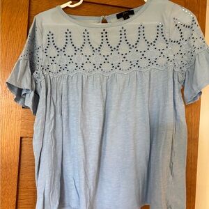 Light blue jCREW top